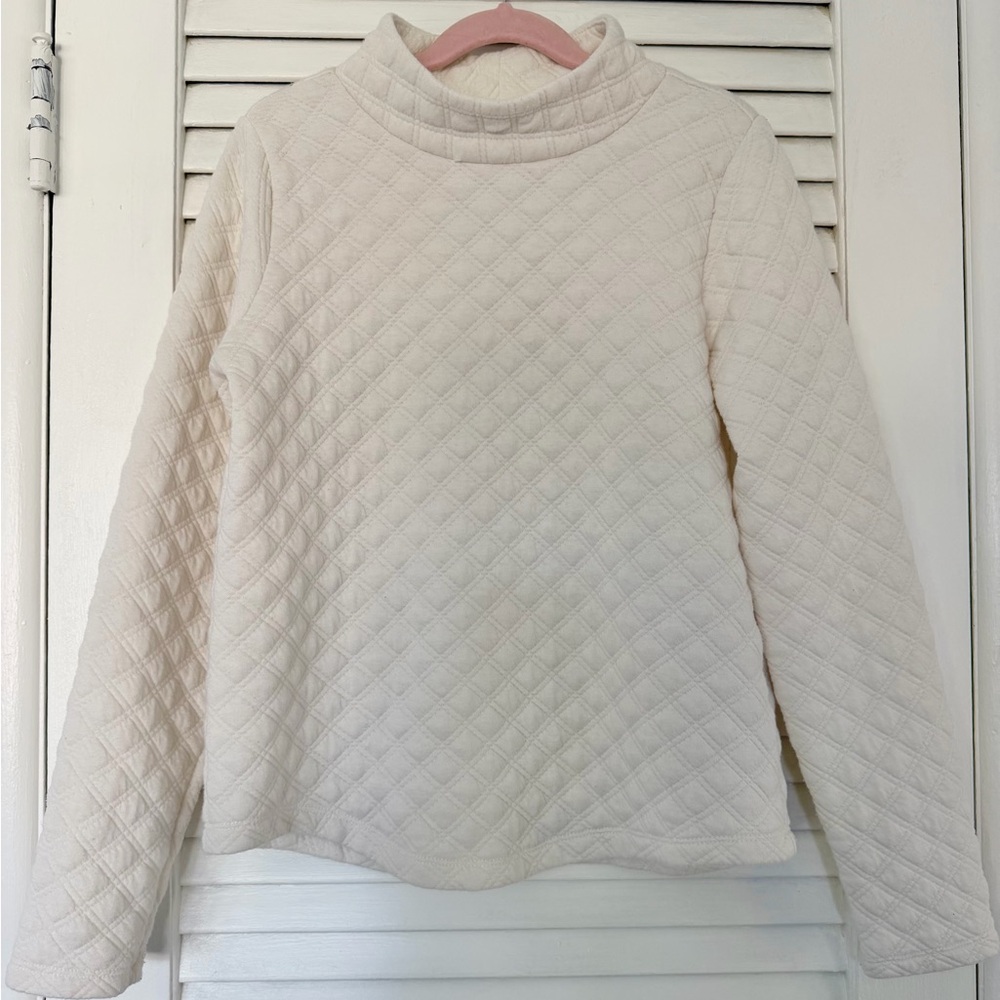 Crewcuts Quilted Beige Pullover Girls Size 10-11